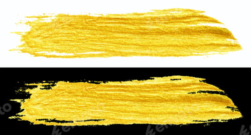 Preview: yellow gold colored doodle smear stroke brush