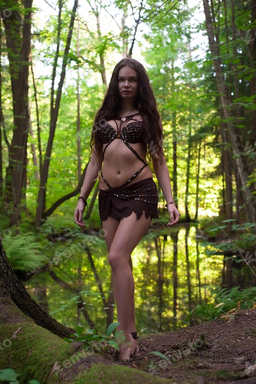 Preview: Wild Savage Woman In The Deep Forest