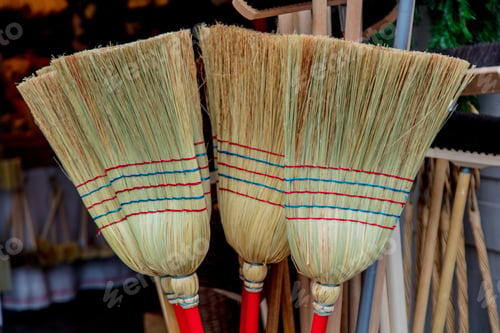 Preview: new brooms on street market