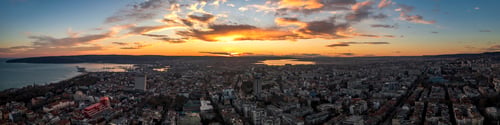 Preview: sunset over the city