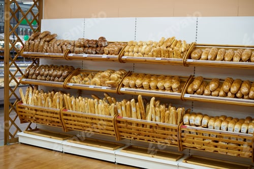 Preview: Breads for sale in the supermarket