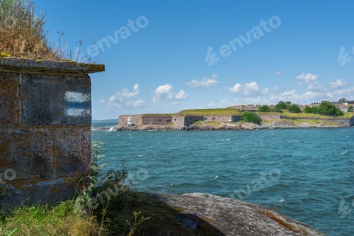 Preview: Suomenlinna Fortress and Kustaanmiekka Island view from Vallisaari Island - Helsinki, Finland