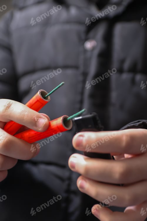 Preview: Kid Holding Dangerous Red Petards