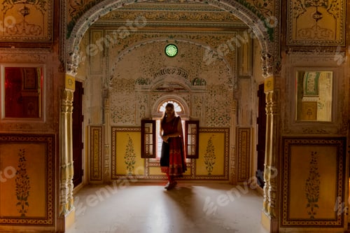 Preview: Maharaja's Mahal at Jaipur, great art on the wall