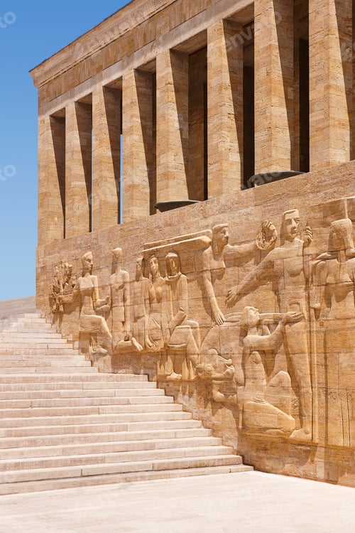 Preview: Ataturk mausoleum in Ankara. Building landmark in Turkey. Asia