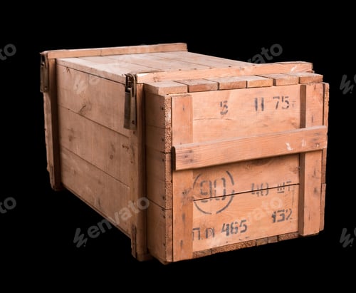 Preview: Old military wooden box
