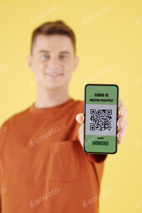 Vista previa: Concepto de pasaporte para vacunas contra la COVID-19