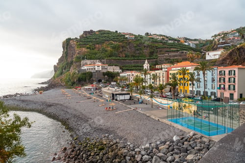 Preview: Summer holidays at Ponta do Sol Beach, Madeira. Portugal