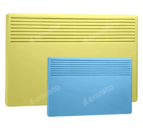 Preview: Heater isolated on a white background.
