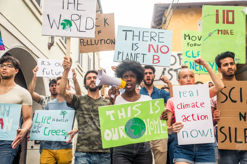 Preview: Activists demonstrating against global warming