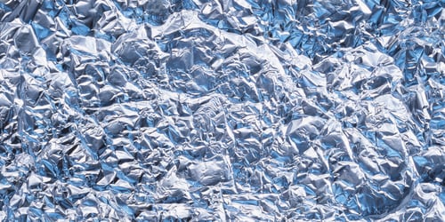 Preview: Close-up of crinkled aluminum foil texture with intricate details