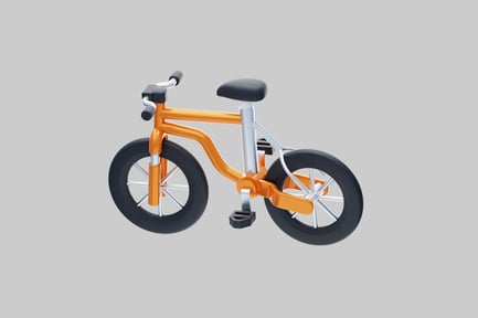 Preview: Orange bike for garden gnome