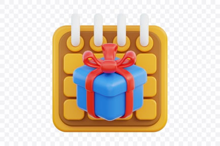 Preview: Calendar Date With Gift Box
