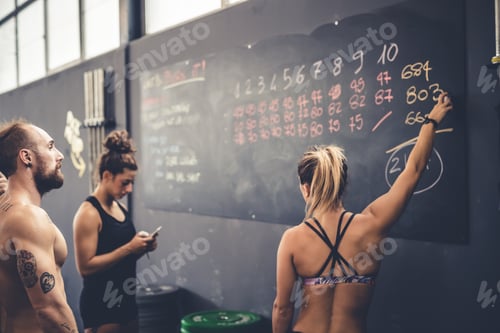 Preview: Sportive people training crossfit