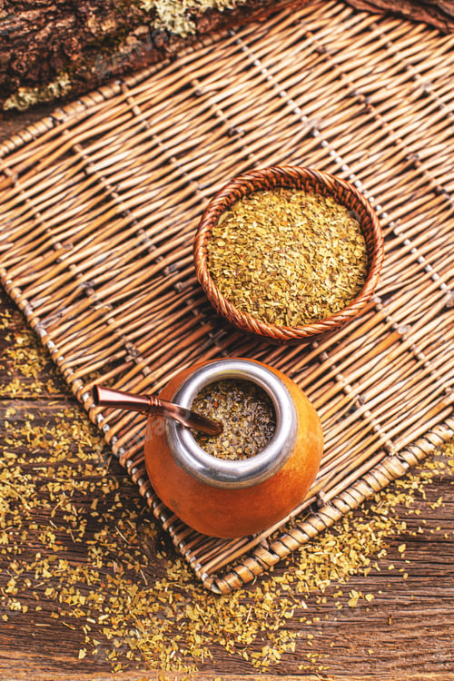 Preview: Yerba mate cup and straw