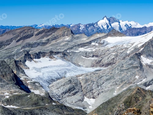 Preview: Austria, Carinthia, Hohe Tauern, view from Baumbachspitze to Sonnblick