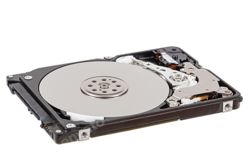 Preview: Hard disk isolated on white background