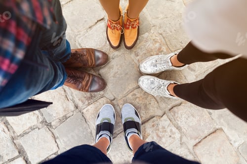 Preview: company of friends wearing different shoes