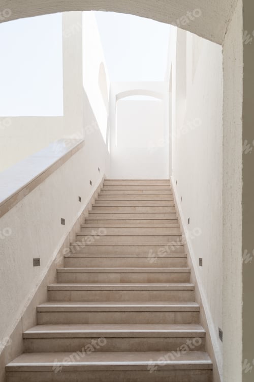 Preview: Arabic style architectural details with steps and archway