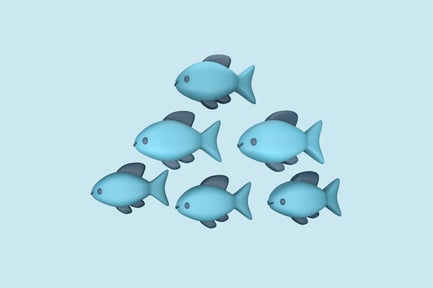 Vista previa: Ilustración 3D de Fish School Clean