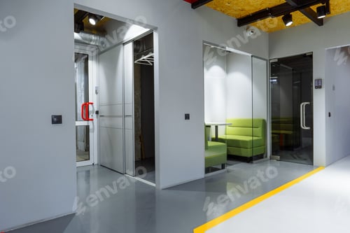 Preview: Empty meeting room in modern office interior