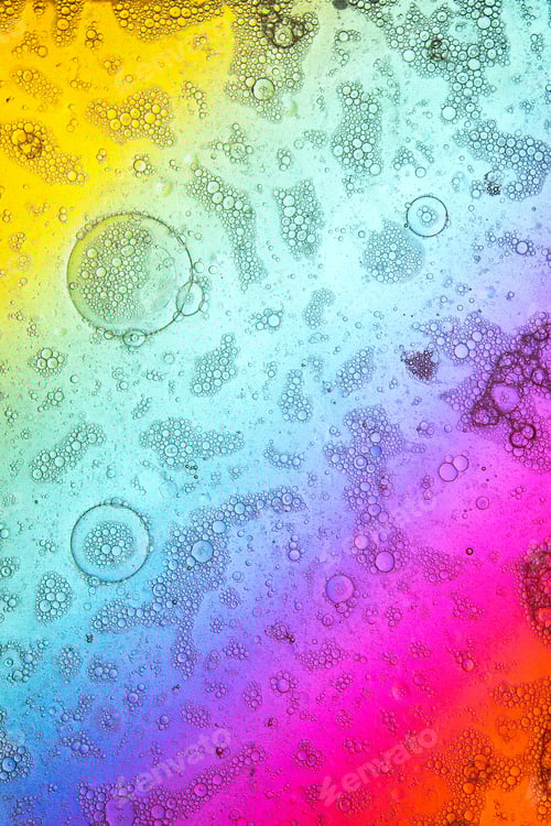 Preview: Colorful Abstract Background with Bubbles and Gradients