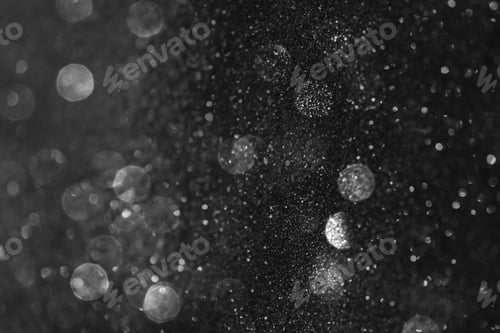 Preview: White glitter pattern on a black background