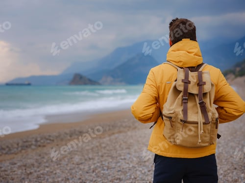 Vista previa: Antalya, Turquía, paseo invernal por el mar Mediterráneo.