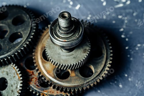 Preview: Gears from an old industrial machine