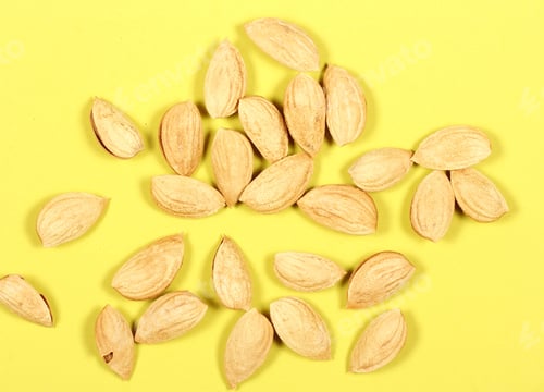 Preview: Almonds Nut In The Peel Lies On The Table
