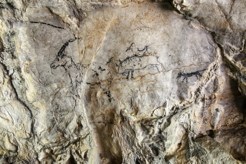 Preview: Cave painting in prehistoric style