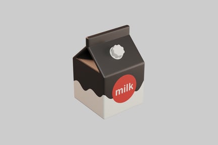 Vorschau: Verpackungssymbol für Schokoladenmilchkartons