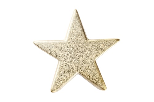 Preview: #6753 Gold christmas star isolated on a transparent background