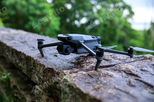 Preview: Drone ready for flying landsccape in the nature