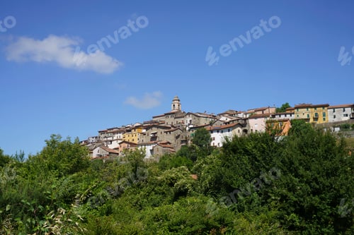 Preview: View of Gassano, old town in Lunigiana, Tuscany