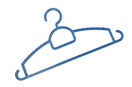 Preview: Blue hanger isolated on a blue background