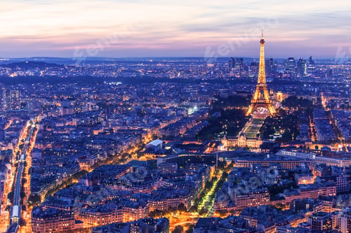 Preview: Eiffel tower at night, Paris
