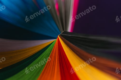 Preview: connected colored bright quilling paper