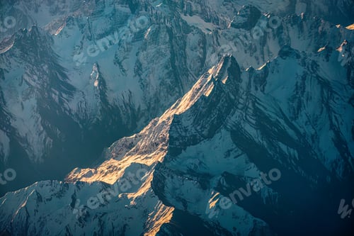 Preview: Snow capped Himalayan mountain peaks in Tibet