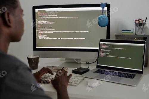 Preview: Unrecognizable Programmer in Office
