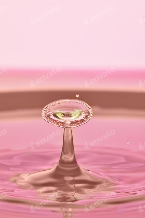 Preview: Abstract background of splash of color water, collision of colored drops, the concept