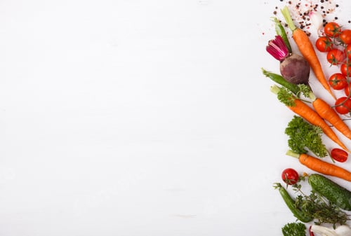 Preview: Fresh cooking ingredients spice,vegetables.Vegetarian or diet,and healthily cooking concept.