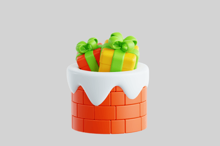 Preview: Christmas Chimney with Gift