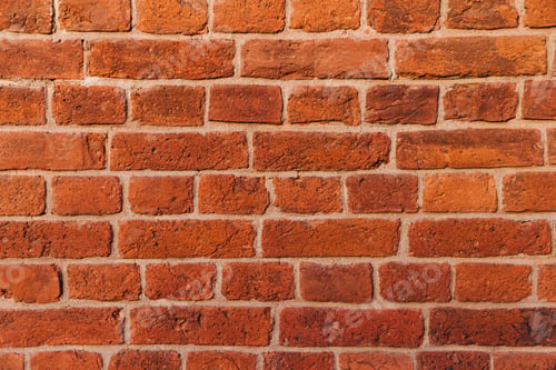 Preview: Brick wall texture background. Red brick texture. Building facade. Empty room with brick wall