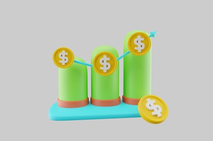 Preview: Cartoon financial growth chart