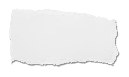 Vista previa: mensaje rasgado de papel blanco roto