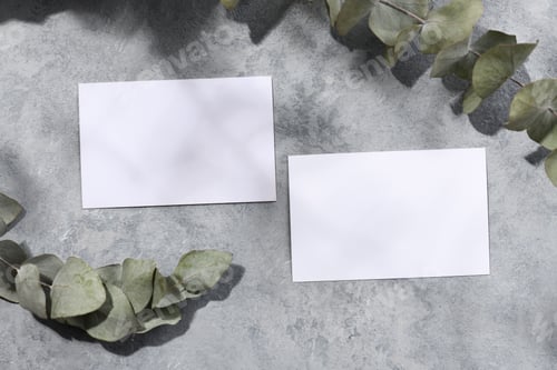 Preview: Mockup of two business card