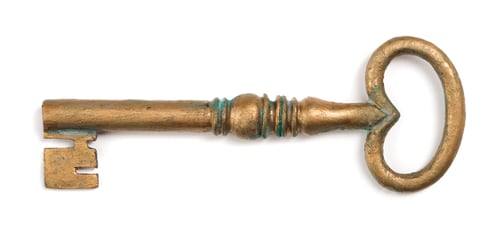 Preview: Vintage brass key