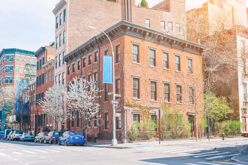 Preview: Empty streets in West Village at New York Manhattan, USA
