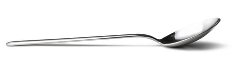 Preview: Cutlery dessert spoon isolated on white background